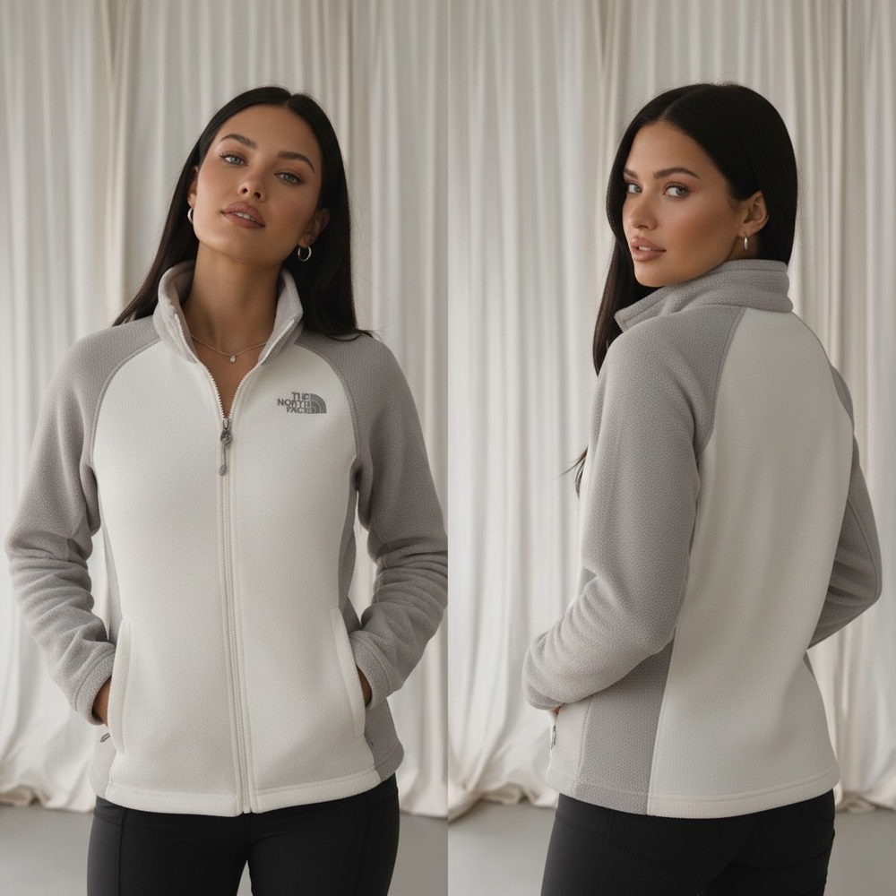 The north face fleece jacket size small petite